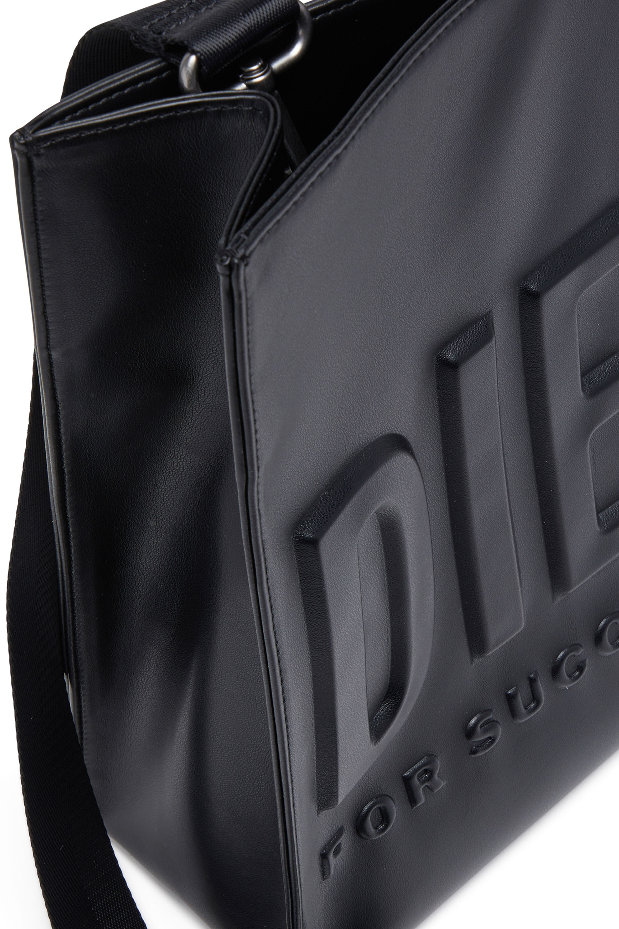 Diesel - DSL 3D TOTE EW X, Dsl 3D-Sac tote en PU recyclé avec logo embossé Homme in Noir - 5