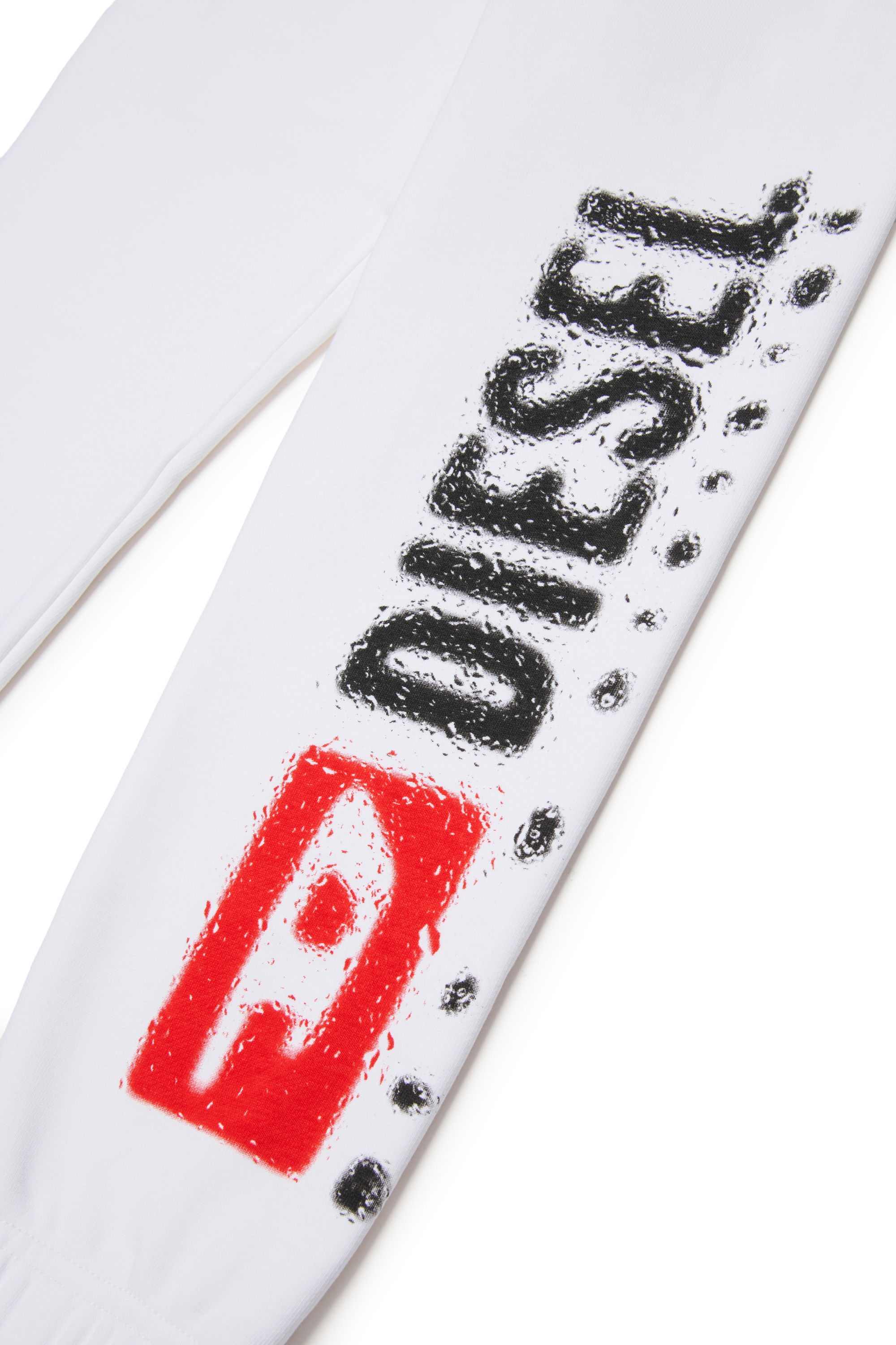 Diesel - PANTLI, Pantalon de jogging en coton avec cordon de serrage Homme in Blanc - 4