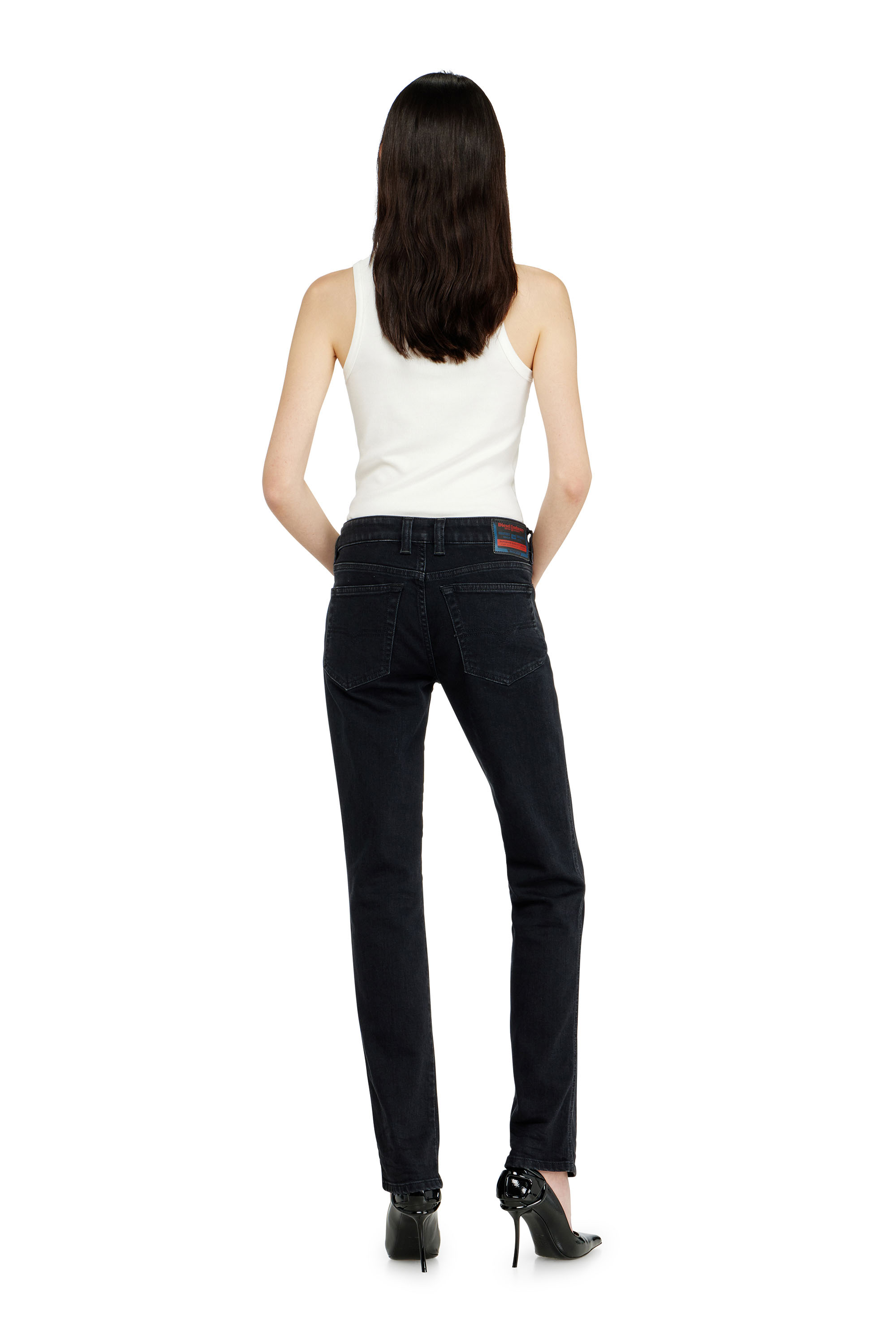 Diesel - Slim Jeans 1992 D-Jiann 09N89 Femme, Noir/Gris fonc&eacute; - Image 4