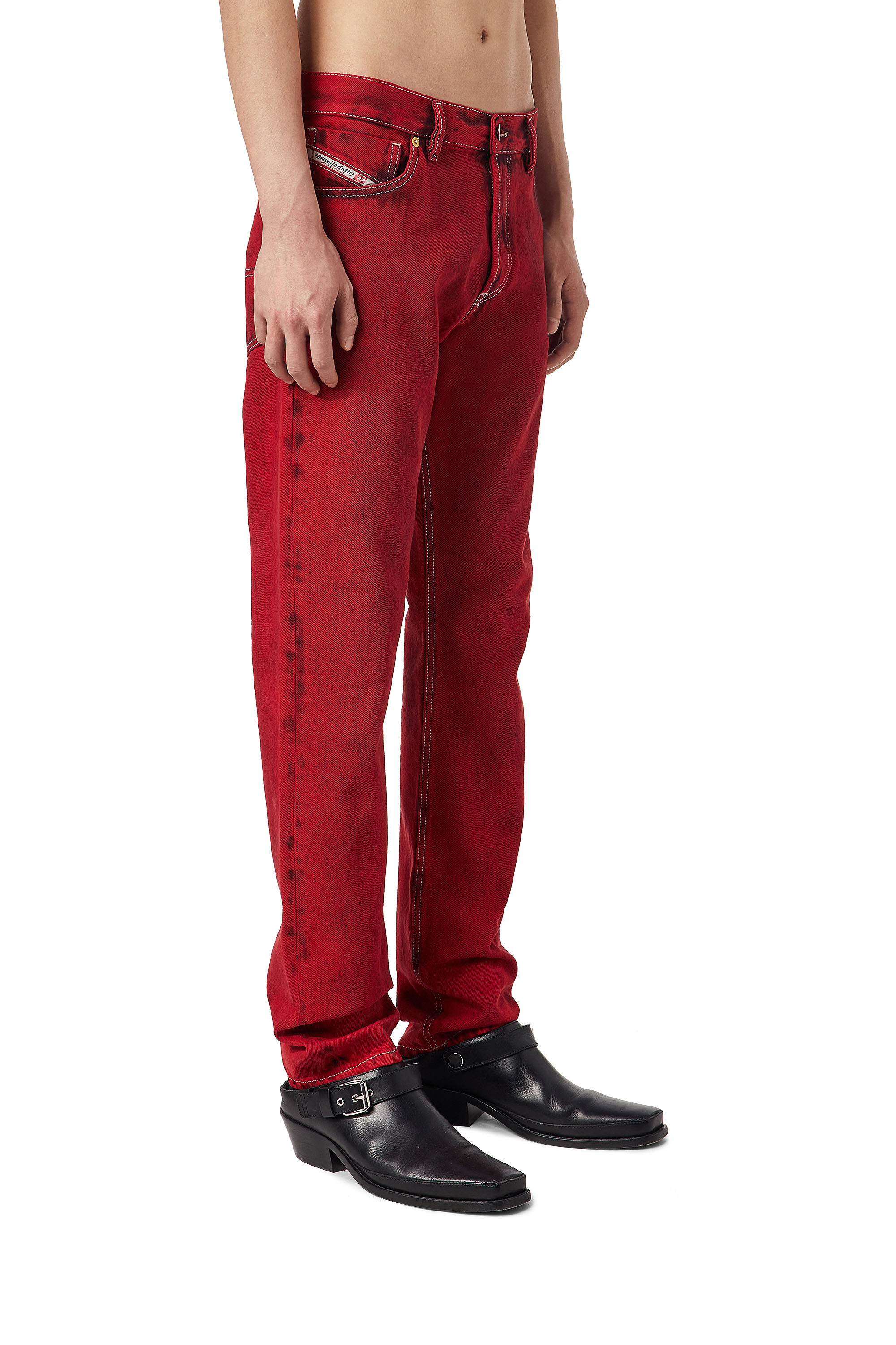 Diesel - 1995 09D35 Straight Jeans, Red - Image 4