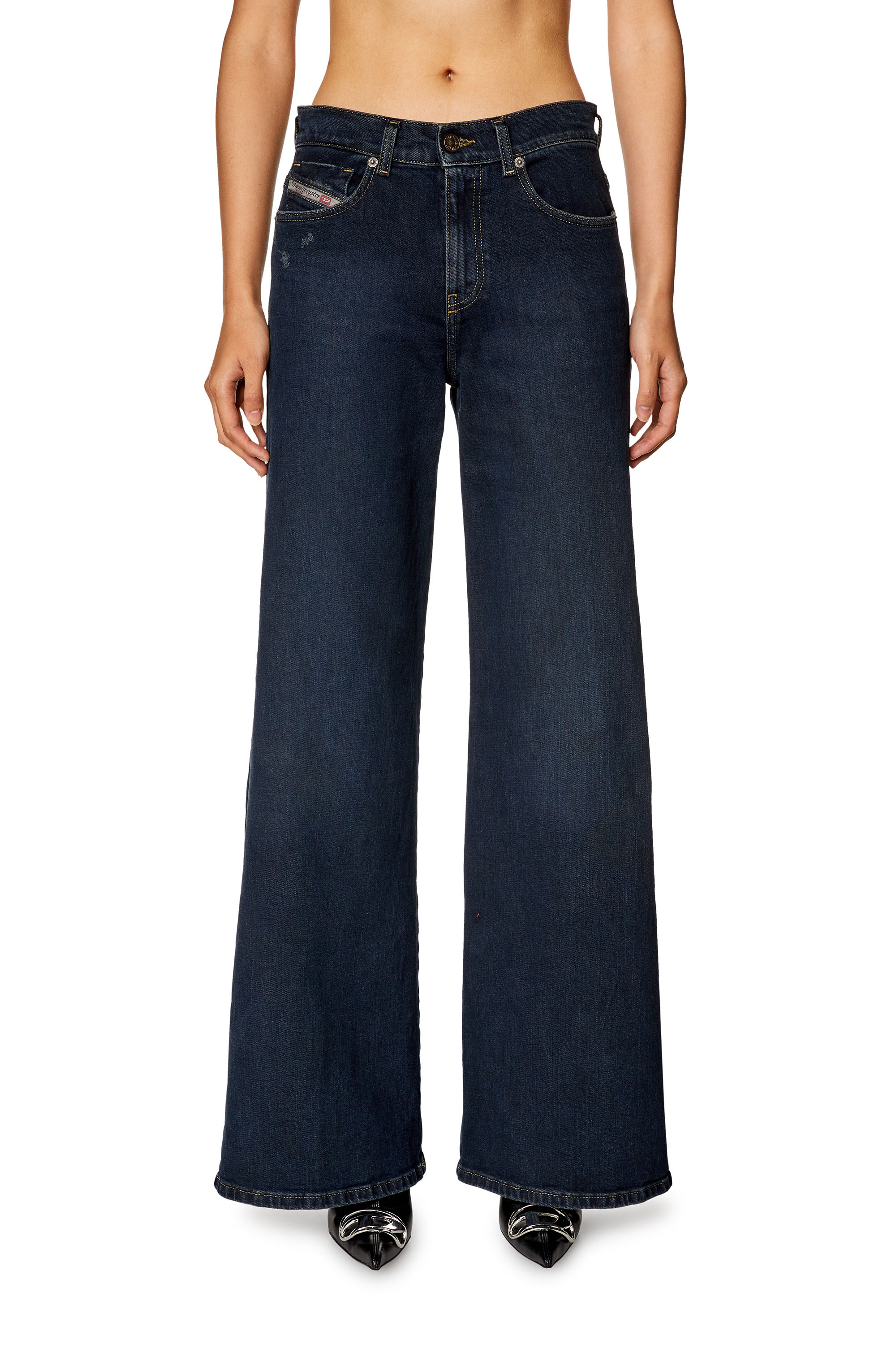Diesel - Flare Jeans 1978 D-Akemi 09H48 Femme, Bleu Fonc&eacute; - Image 3