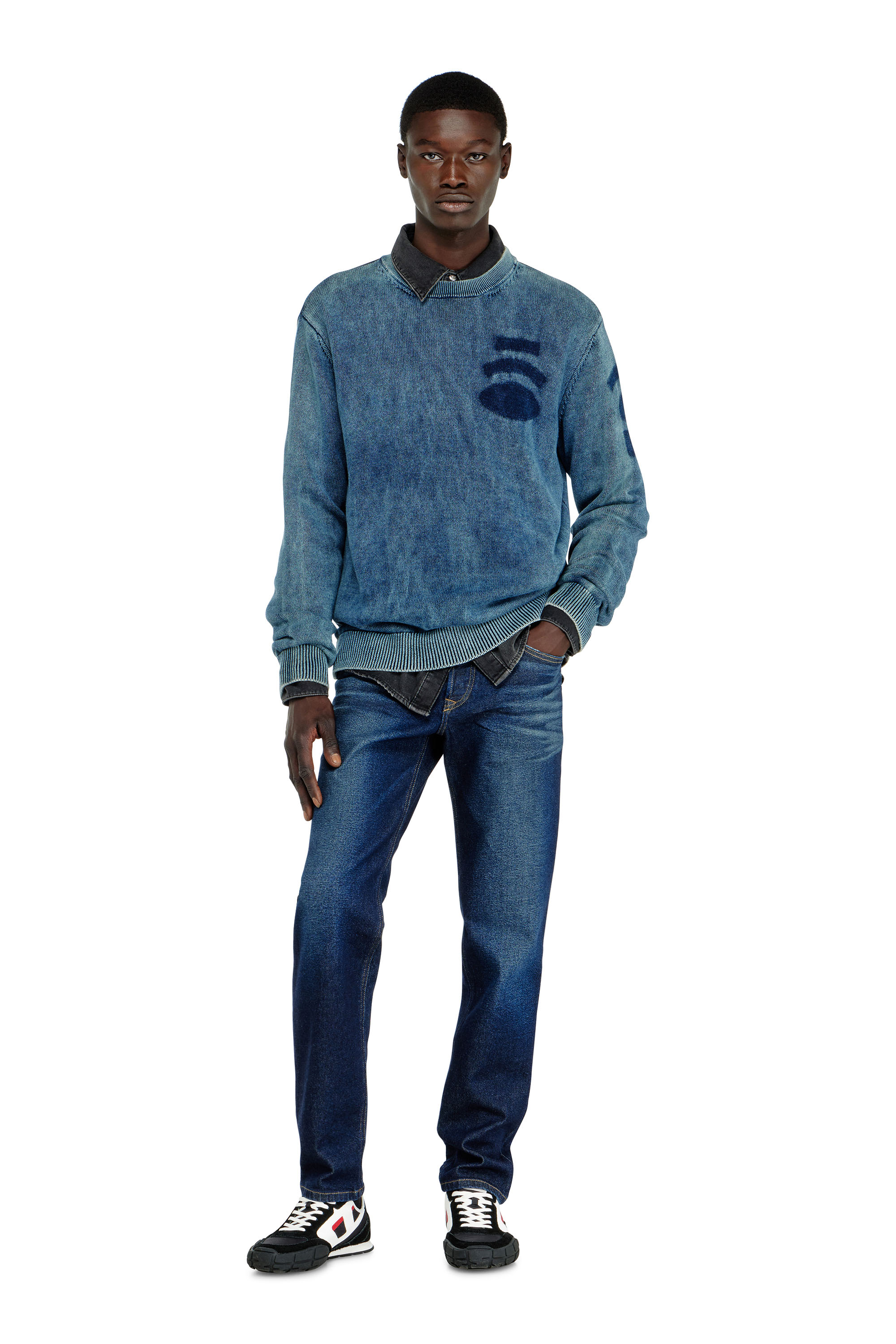 Diesel - Man's Regular Jeans 2023 D-Finitive 0KBBV, Dark Blue - 1