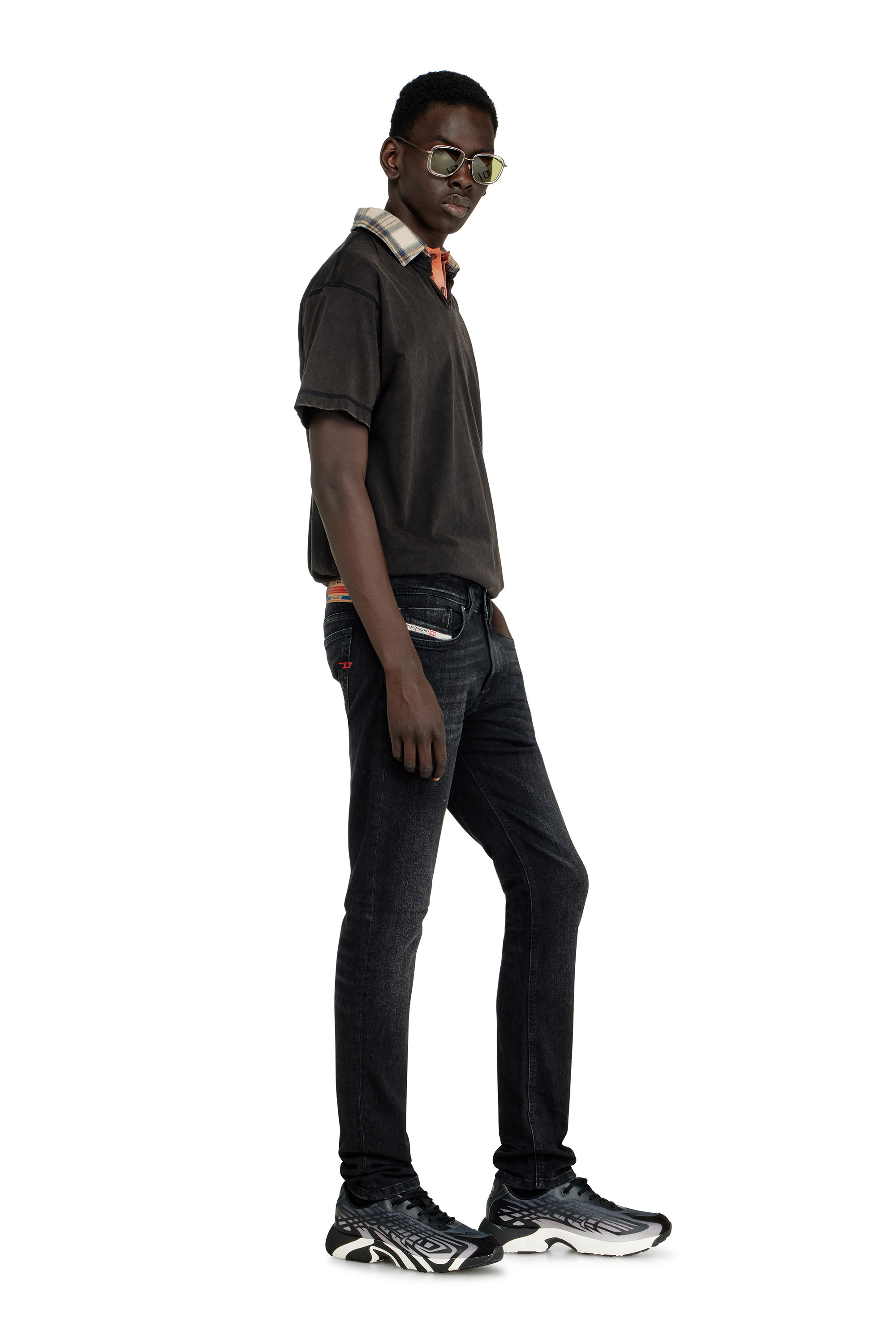 Diesel - Skinny Jeans 1979 Sleenker 0GRDA Homme, Noir/Gris fonc&eacute; - Image 3