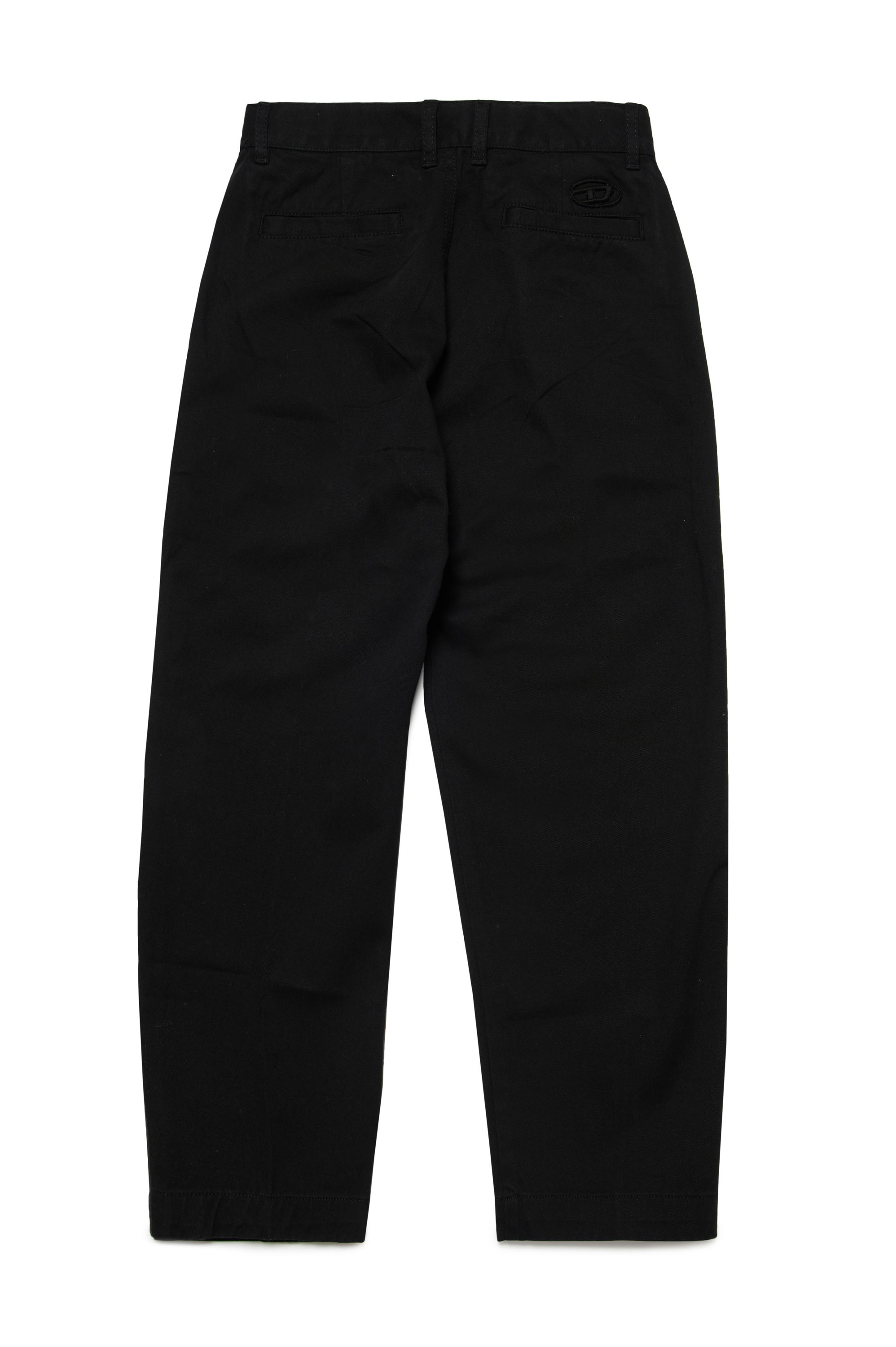 Diesel - PBAS, Homme Pantalon chino en coton avec broderie Oval D in Noir - Image 2