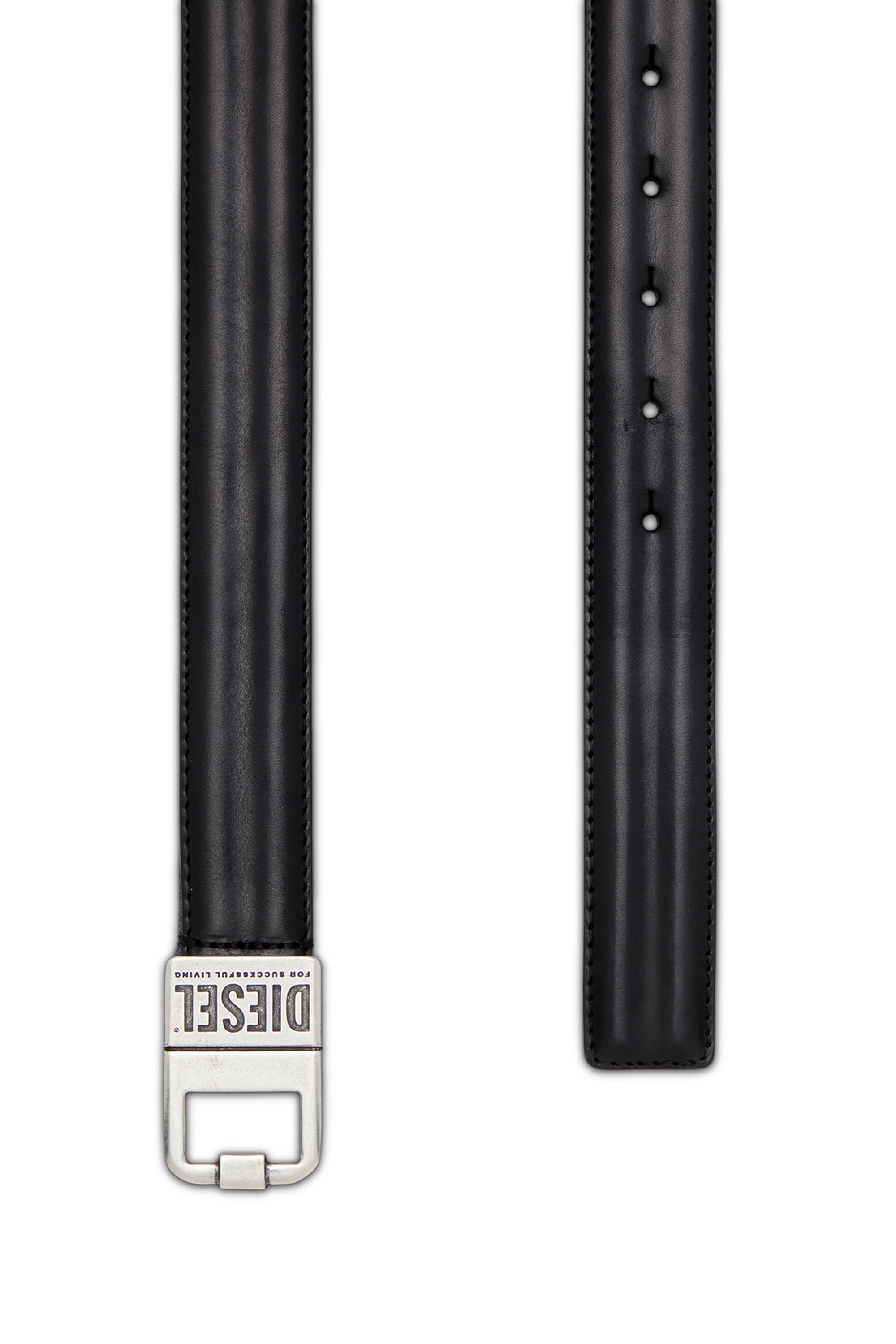 Diesel - B-SQUARE, Ceinture 3 cm en cuir Homme in Noir - 2