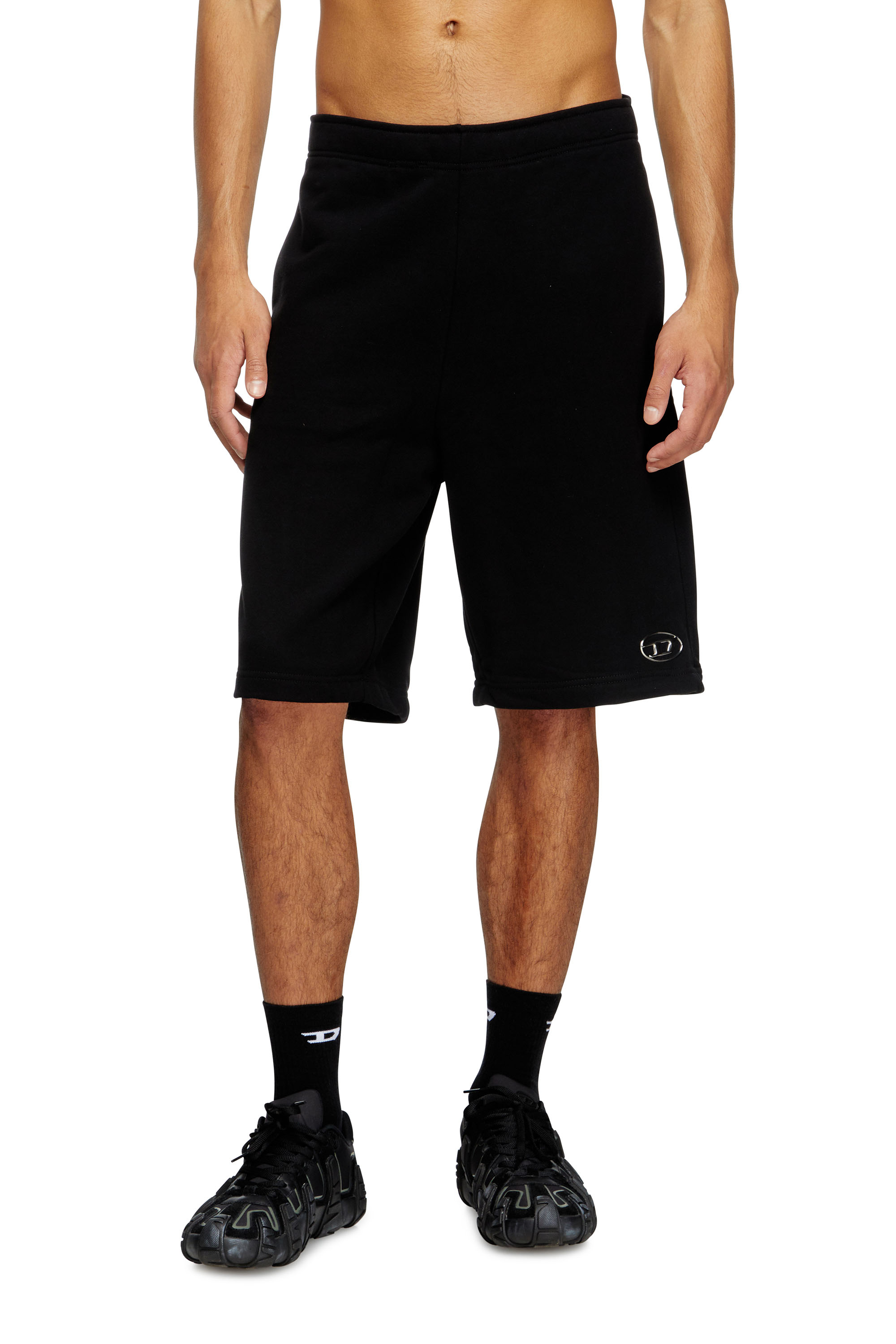 Diesel - P-MARSHY-OD, Short de surv&ecirc;tement avec logo moul&eacute; par injection Homme in Noir - 2