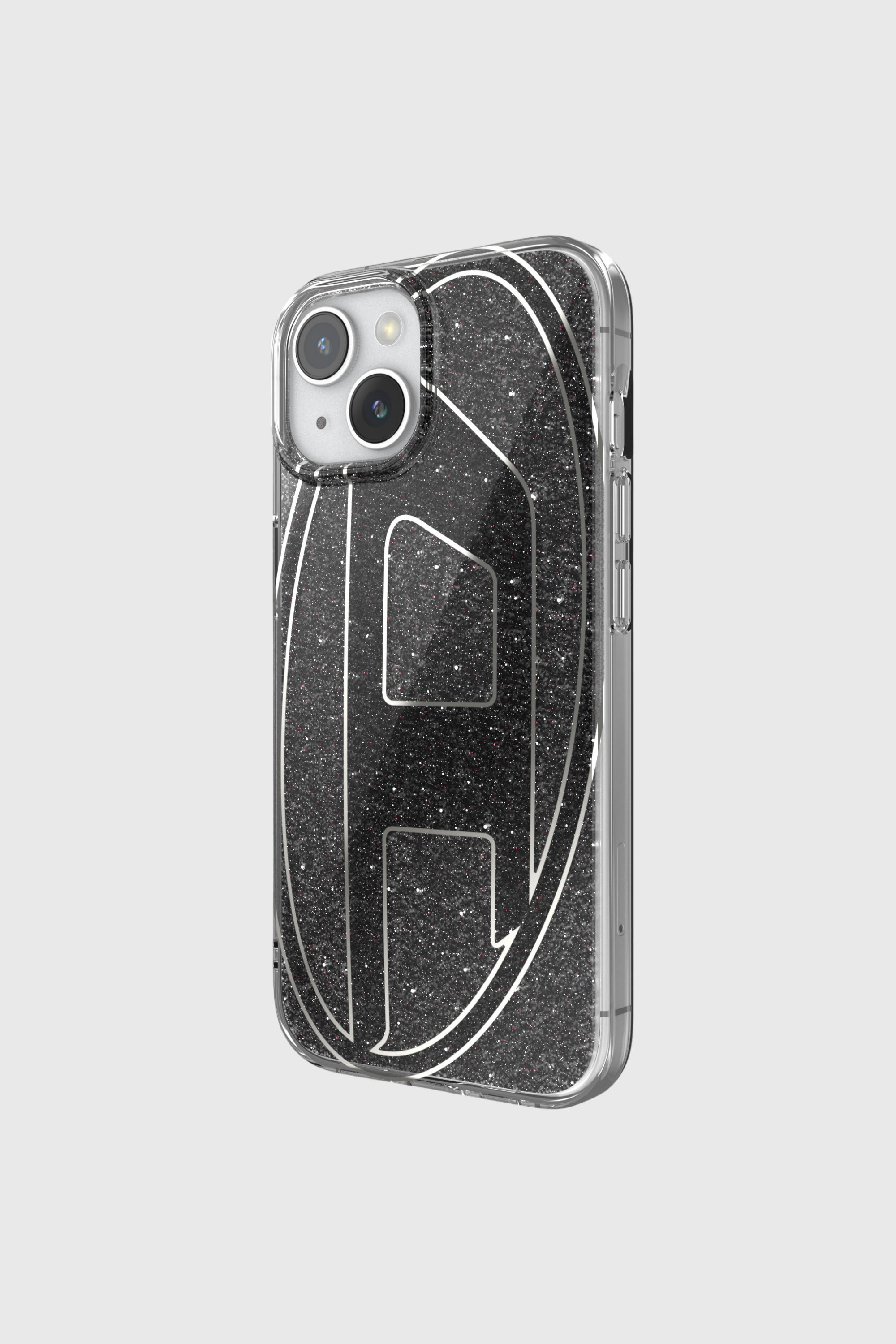 Diesel - 60023 AOP CASE, Coque glitter pur iP 15 Mixte in Noir - 3