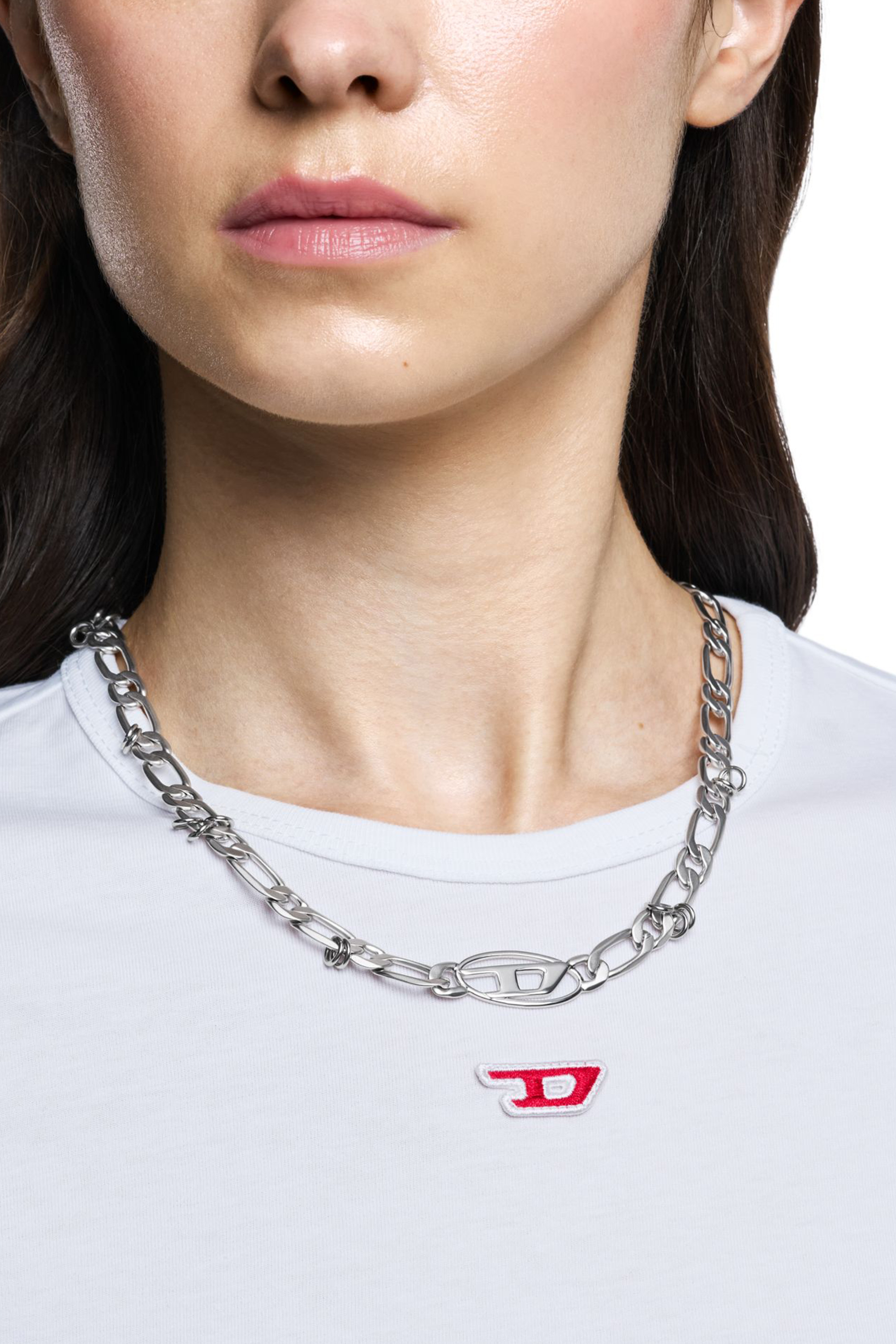 Diesel - DX1600040, Collier chaîne en acier inoxydable et laiton Mixte in Gris argenté - 3
