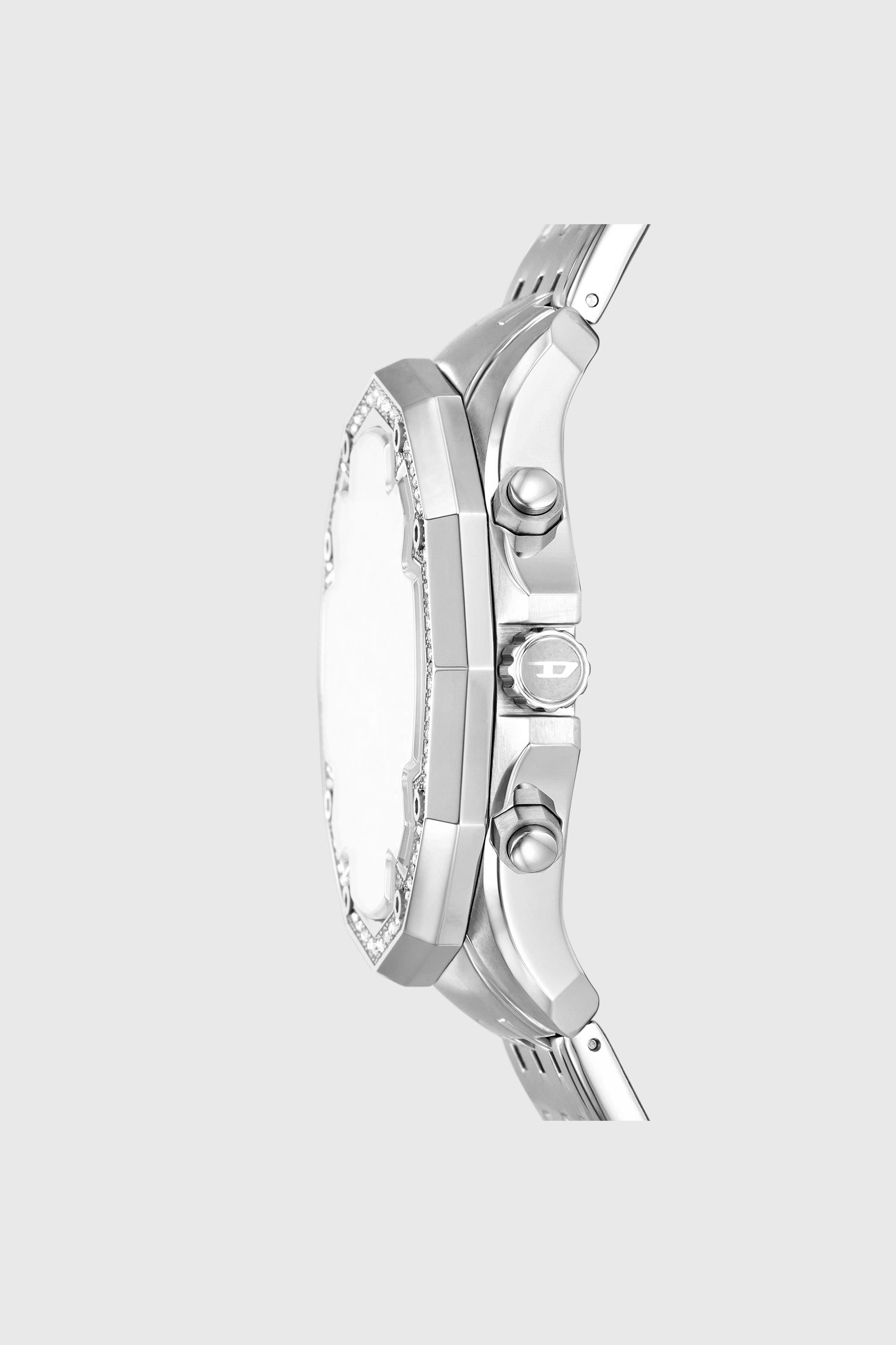 Diesel - DZ4734 WATCH, Montre Stinger en acier inoxydable sertie de pav&eacute; Homme in Gris argent&eacute; - 2