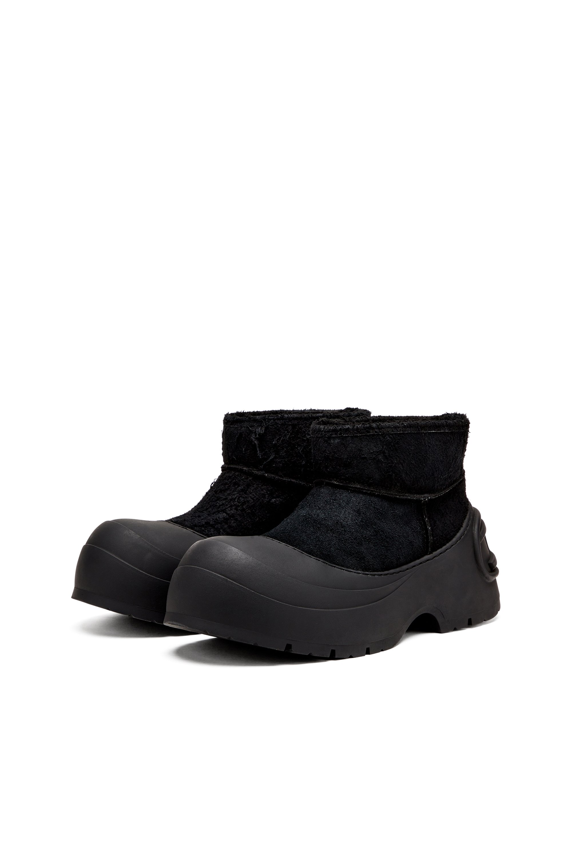 Diesel - D-DONALD MONTONE, D-Donald-Bottines épaisses avec semelle crantée Homme in Noir - 8