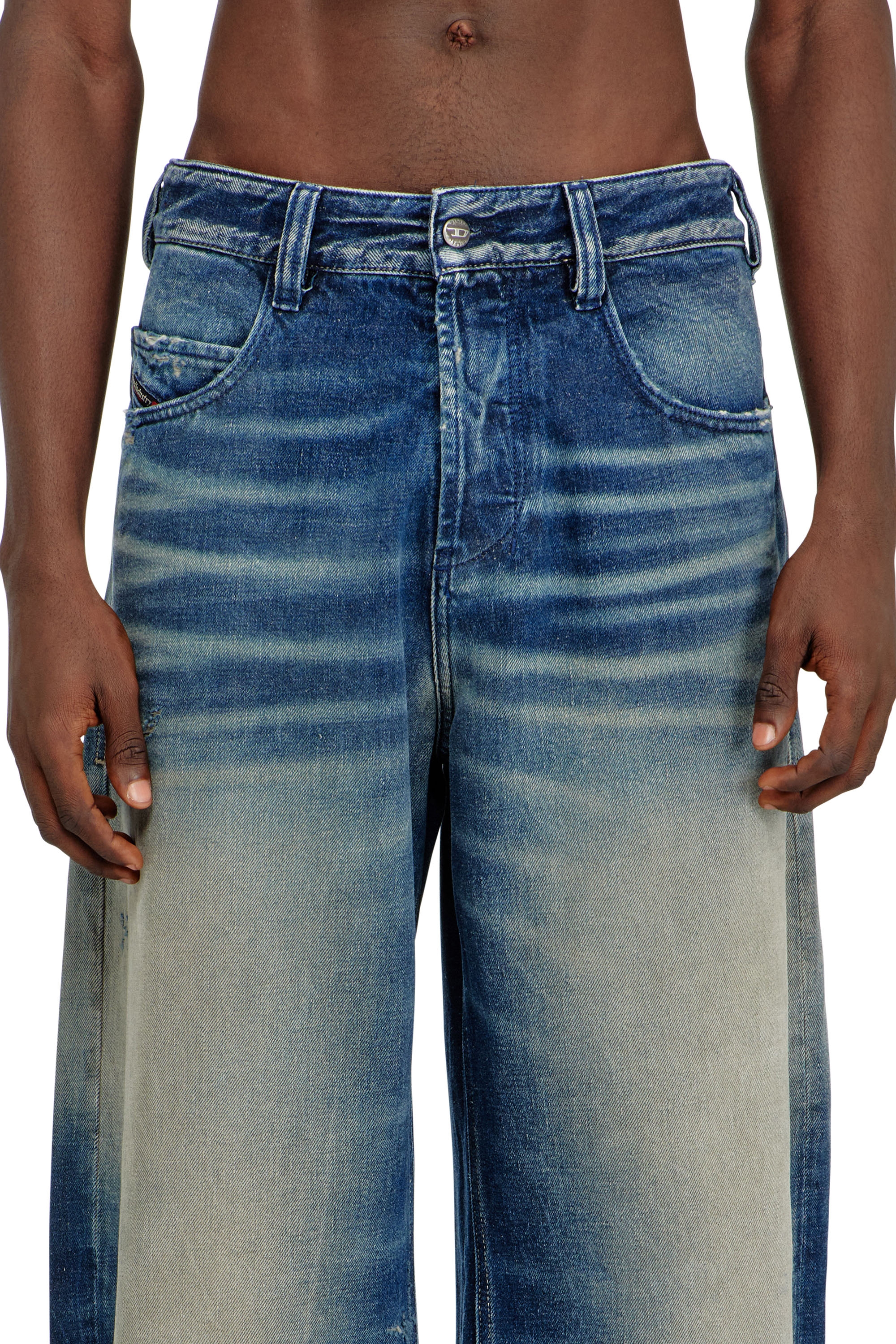 Diesel - Relaxed Jeans 1997 D-Enim-M 007DQ Mixte, Bleu Fonc&eacute; - Image 4
