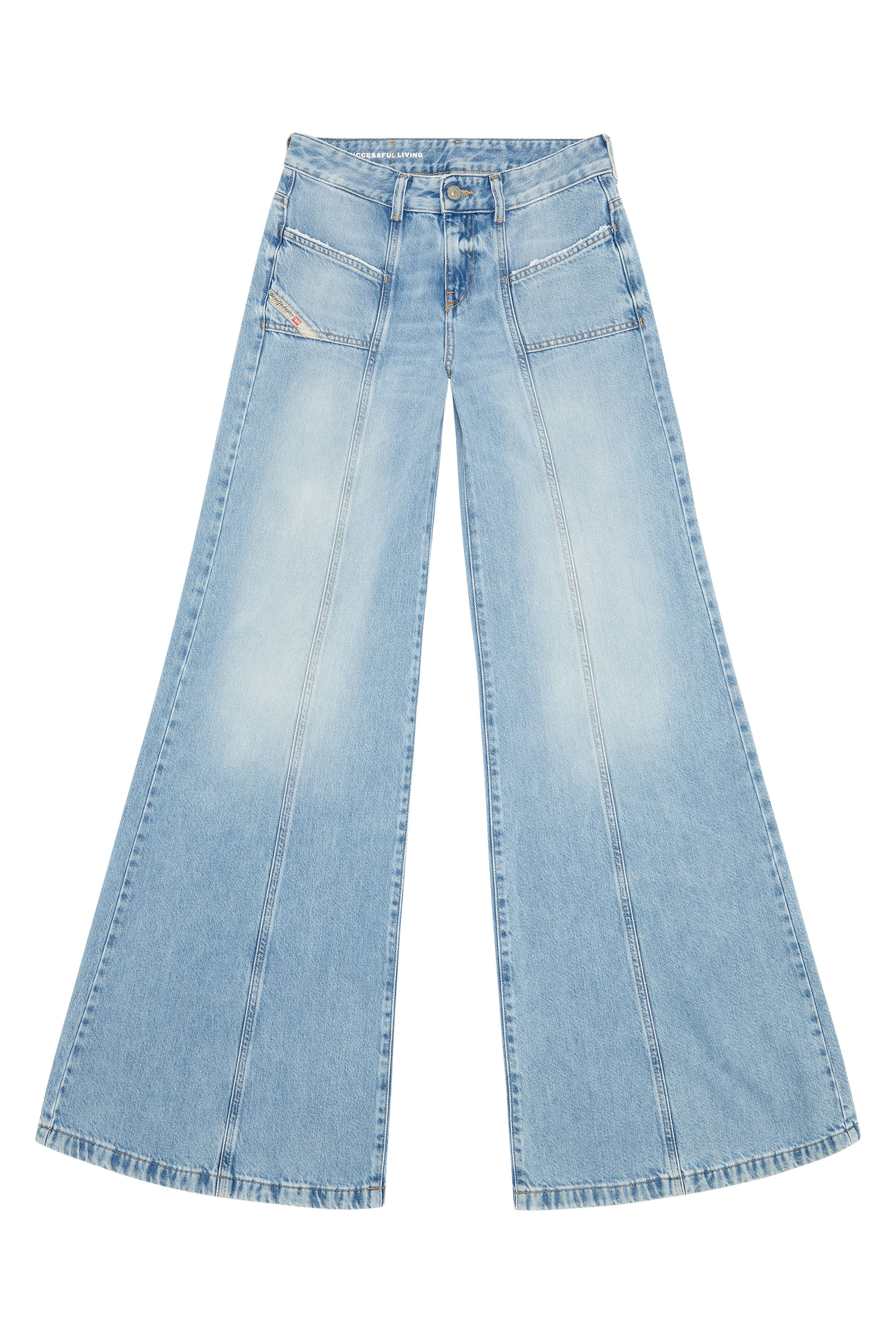 Diesel - Bootcut and Flare Jeans D-Akii 09J88, Light Blue - Image 5