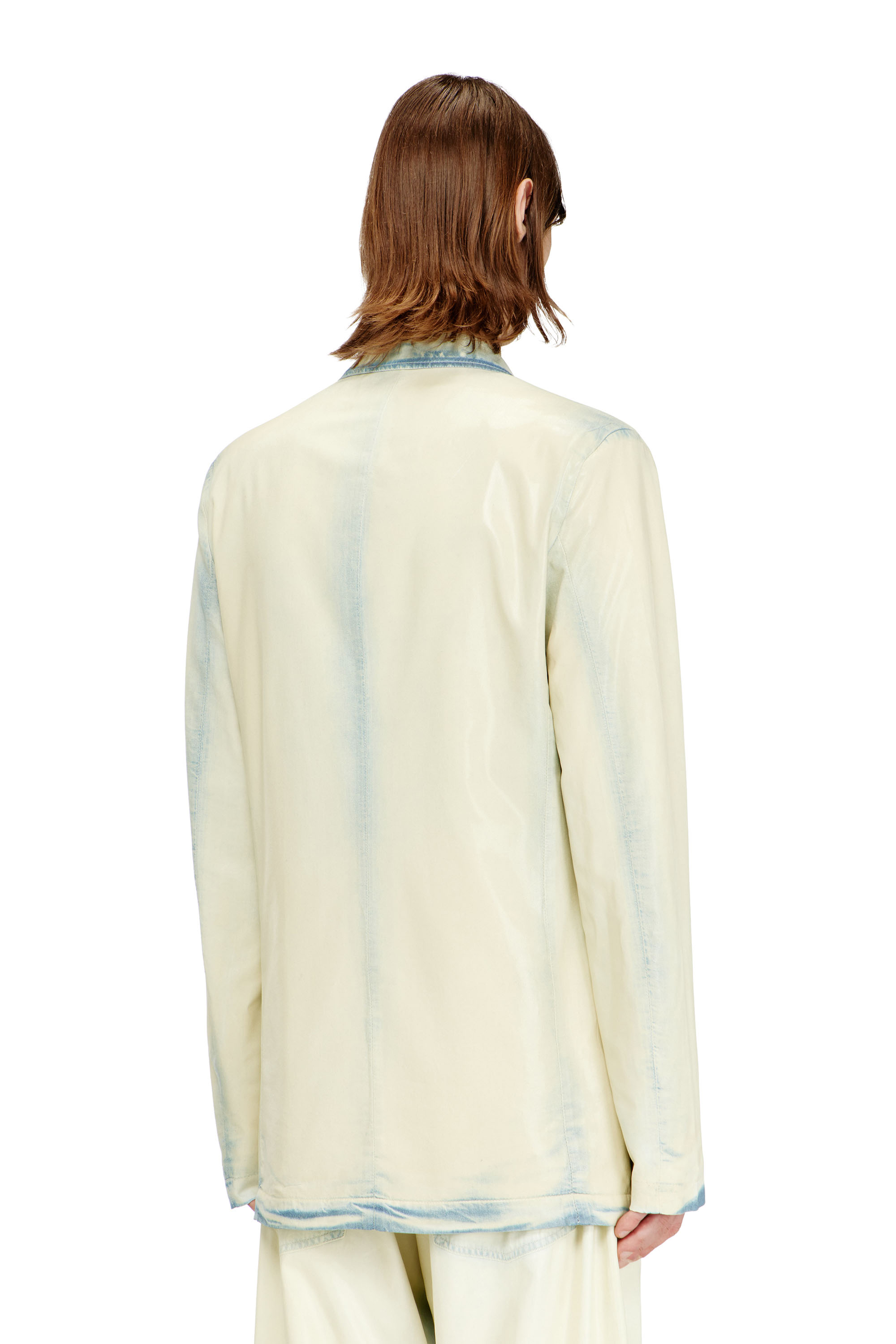 Diesel - D-NIVALE-FSI, Blazer en denim X-Ray bleach fluide Homme in ToBeDefined - 3