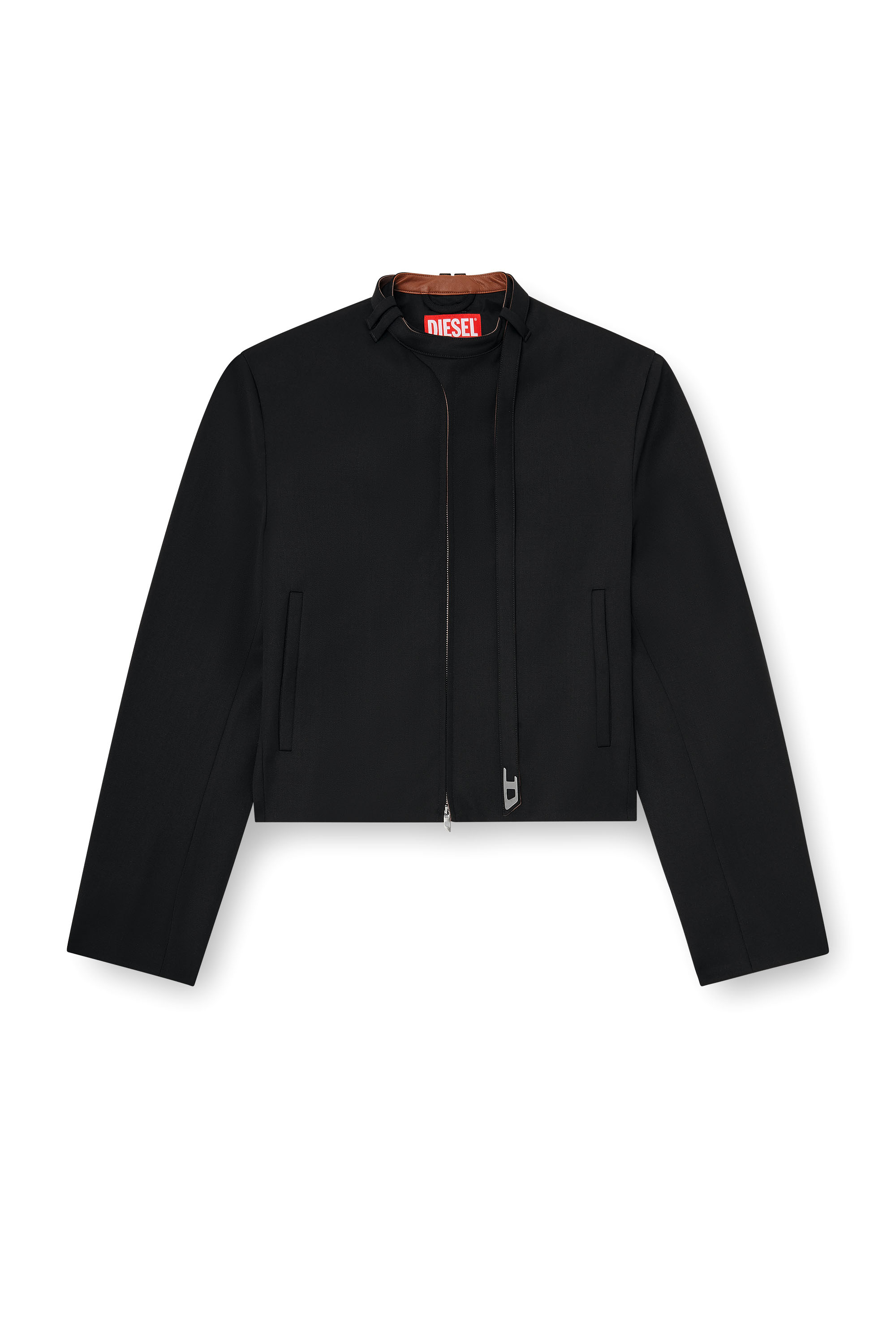 Diesel - J-NURIEL-A, Veste tailleur avec sangle biker au col Homme in ToBeDefined - 3